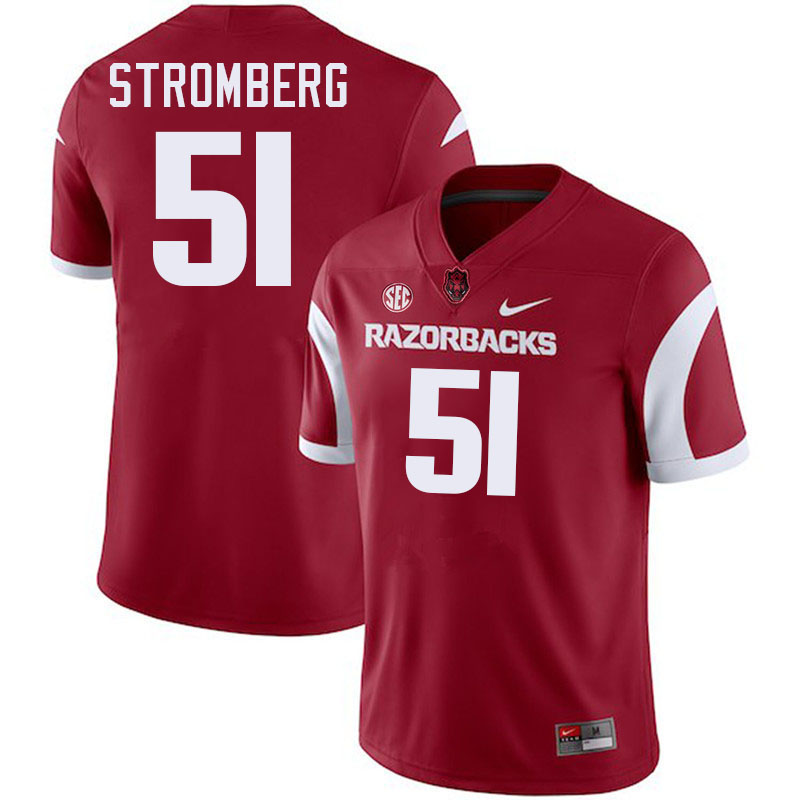 Ricky Stromberg Arkansas Jersey,Arkansas Razorbacks #51 Ricky Stromberg Jersey Youth-Retro Cardinal